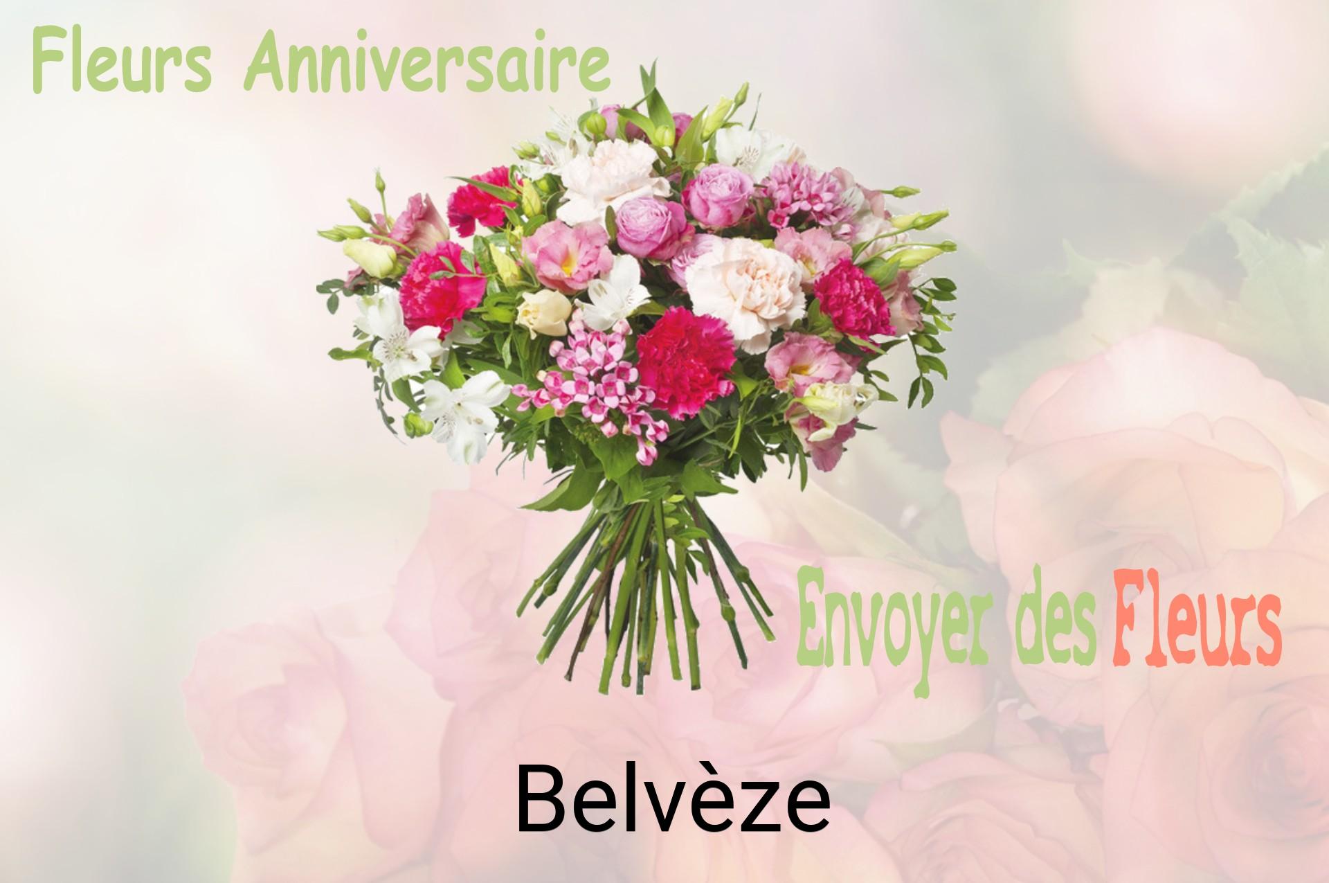Bouquet de fleurs d’anniversaire livré à Belvèze