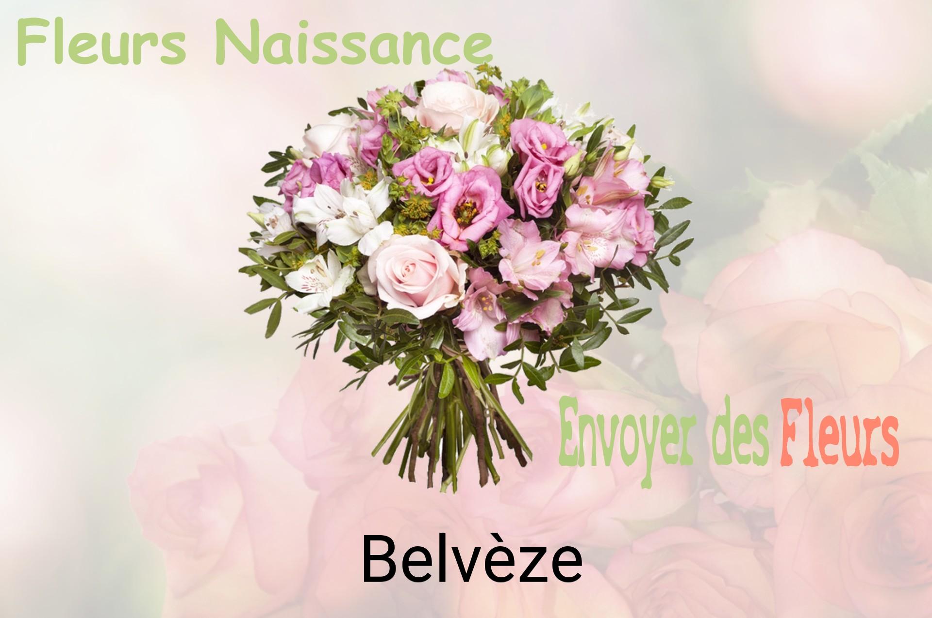 Bouquet de fleurs de naissance livré à Belvèze